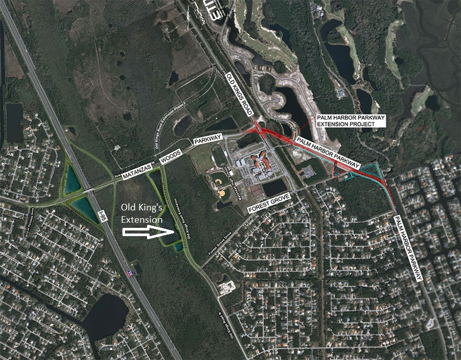 Palm Coast north road projects  Google Earth - Feb. 16, 2016